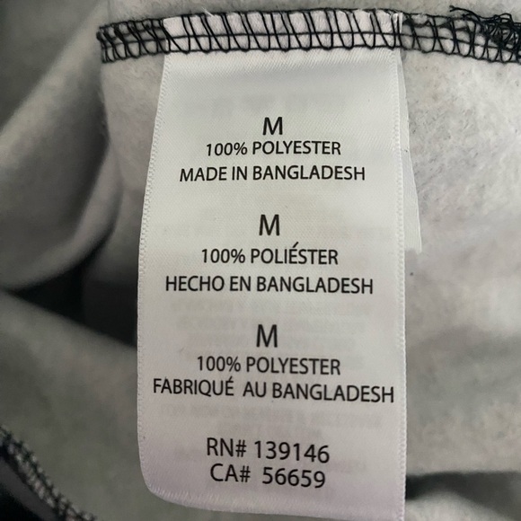 U.S. Army Black and Gray Full Zip Front Hoodie Jacket NWT Size M - Picture 10 of 11